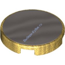 Плитка Круглая 2 х 2 С Рисунком Зеркало Цвет Перламутрово-Золотой