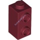 Деталь Лего Кубик Модифицированный 1 x 1 x 1 2/3 С Штырьками На Стороне Цвет Темно-Красный