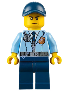 Минифигурка Лего Сити - Полицейский - городовой, cty0616