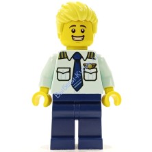 Минифигурка Лего Сити Пилот cty1679