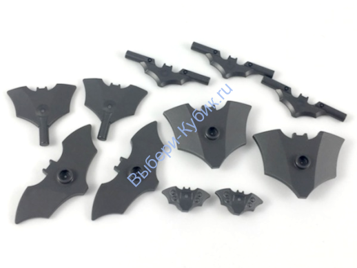 Деталь Лего Оружие Бэтмена 11 Шт В Упаковке Цвет Перламутрово-Темно-Серый