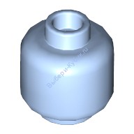 Деталь Лего Голова Минифигурки Цвет Ярко-Светло-Голубой