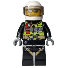 Минифигурка Лего Сити Пожарный cty0670