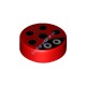 Деталь Лего Плитка Круглая 1 х 1 С Рисунком Цвет Красный