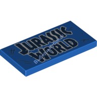 Деталь Лего Плитка 2 х 4 ЮРСКИЙ ПЕРИОД Цвет Синий