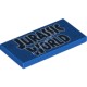 Деталь Лего Плитка 2 х 4 ЮРСКИЙ ПЕРИОД Цвет Синий