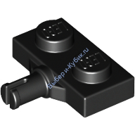 Деталь Лего Пластина 1 х 2 С Держателем Колес Цвет Черный