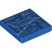 Деталь Лего Плитка 2 х 2 С Декором Цвет Синий