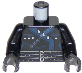 Деталь Лего Торс С Рисунком Цвет Черный