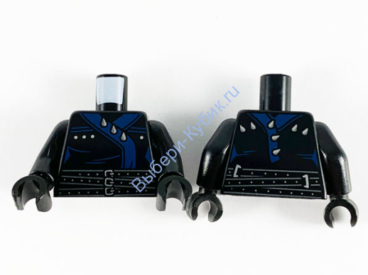 Деталь Лего Торс С Рисунком Цвет Черный