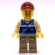 Минифигурка Лего Сити Рабочий