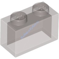 Деталь Лего Кубик 1 х 2 Без Нижних Креплений Цвет Прозрачно-Коричневый