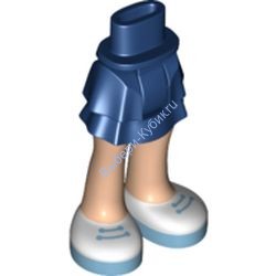 Деталь Лего Мини Долл Ноги С Рисунком Цвет Темно-Синий