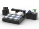 Набор деталей Лего от Выбери Кубик Современная Спальня Цвет Черный