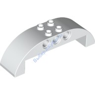 Деталь Лего Скос Закругленный 2 х 8 х 2 Двойной Цвет Белый