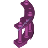 Деталь Лего Забор 4 х 4 х 2 Закругленный Из Прутьев С 3 Штырьками Цвет Маджента