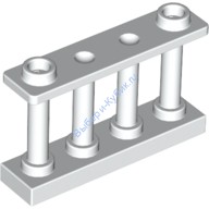 Деталь Лего Забор Из Прутьев 1 х 4 х 2 С 2 Штырьками Цвет Белый
