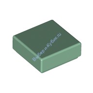 Деталь Лего Плитка 1 х 1 С Желобком Цвет Песочно-Зеленый