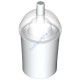 Деталь Лего Кружка С Прозрачной Крышкой Цвет Белый
