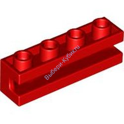 Деталь Лего Кубик Модифицированный 1 х 4 С Углублением Цвет Красный