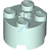 Деталь Лего Кубик Круглый 2 х 2 С Отверстием Под Ось Цвет Светлая Аква