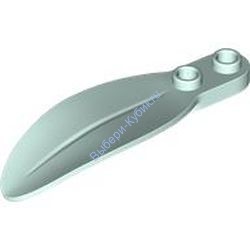 Деталь Лего Лист Растения Круглый 1 х 2 см Цвет Светлая Аква