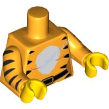 Детали Лего Торс С Рисунком Цвет Ярко-Светло-Оранжевый