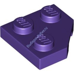 Деталь Лего Клин Пластина 2 х 2 Обрезанный Угол Цвет Темно-Фиолетовый