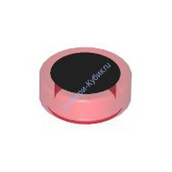 Деталь Лего Плитка Круглая 1 х 1 С Рисунком Цвет Прозрачно-Красный