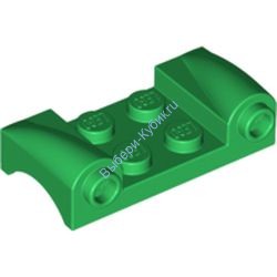 Деталь Лего Автомобильное Крыло 2 х 4 С Фарами С Закругленными Брызговиками Цвет Зеленый