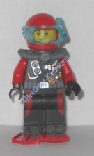 Минифигурка Лего Сити - Аквалангист Мужчина