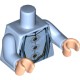 Деталь Лего Торс С Рисунком Цвет Ярко-Светло-Голубой