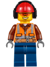 Минифигурка Лего Сити - Рабочий cty0527