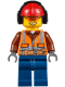 Минифигурка Лего Сити - Рабочий cty0527