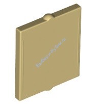 Деталь Лего Стекло Для Окна 1 X 2 X 2 Плоский Перед Цвет Песочный