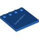 Деталь Лего Плитка Модифицированная 4 х 4 Со Штырьками По Краю Цвет Синий