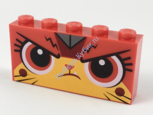 Детали Лего  Кубик 1 x 5 x 2 Цвет Красный