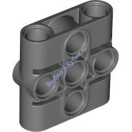 Деталь Лего Техник Пин Коннектор Бим 1 x 3 x 3 Цвет Темно-Серый