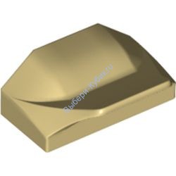 Деталь Лего Кубик Модифицированный 1 x 2 x 2/3 Без Штырьков Наконечник Крыла Цвет Песочный