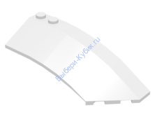 Деталь Лего Клин 8 х 3 х 2 Открытый Правый Цвет Белый