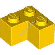 Деталь Лего Кубик 2 х 2 Угол Цвет Желтый