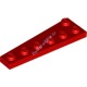 Деталь Лего Пластина Клин 6 х 2 Правая Цвет Красный
