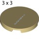Деталь Лего Плитка Круглая 3 х 3 Цвет Песочный