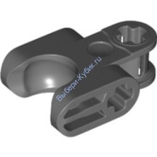 Деталь Лего Техник 2 x 3 Соединитель Оси С Гнездом Шарового Шарнира Цвет Темно-Серый