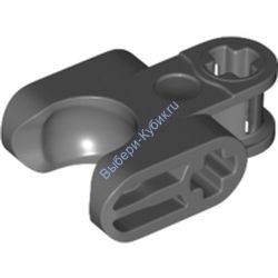 Деталь Лего Техник 2 x 3 Соединитель Оси С Гнездом Шарового Шарнира Цвет Темно-Серый