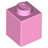 Кубик 1 х 1, Цвет: Ярко-Розовый