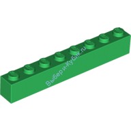 Деталь Лего Кубик 1 х 8 Цвет Зеленый