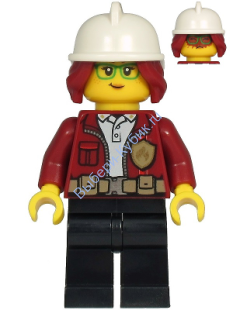 Минифигурка Лего Сити Начальник Пожарной Охраны