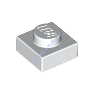 Деталь Лего Пластина 1 х 1 Цвет Белый