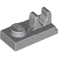 Деталь Лего Пластина 1 х 2 С Защелкой Сверху Цвет Светло-Серый